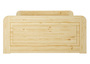 Seniorenbett extra hoch 120x220 Einzelbett mit Rollrost Holzbett Massivholz Kiefer 60.42-12-220