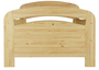 Seniorenbett extra hoch 90x200 Einzelbett mit Rollrost Kiefer Bett Massivholz Holzbett 60.43-09