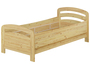 Seniorenbett extra hoch 90x200 Einzelbett mit Rollrost Kiefer Bett Massivholz Holzbett 60.43-09