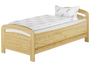 Seniorenbett extra hoch 90x200 Matratze Rollrost Kiefer Bett Massivholz Holzbett 60.43-09 M