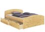 Funktionsbett Doppelbett mit 3 Stauk�sten Rollrost 140x200 Seniorenbett Massivholz Kiefer 60.50-14