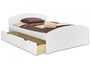 Doppelbett 160x200 3 Bettkasten Rollrost Matratze Seniorenbett Massivholz Wei� 60.50-16WM