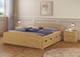 Funktionsbett Doppelbett Bettkasten Rollrost Matratze 180x200 Holzbett Massivholz 60.50-18 M2