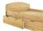 Funktions-Doppelbett �berl�nge 200x220 Bettkasten Rollrost Massivholz Kiefer 60.50-20-220