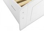 Doppelbett + 3 Bettkasten 200x200 Seniorenbett Ehebett Massivholz Kiefer waschwei� 60.50-20 W oR
