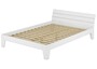 Einzelbett mit Rollrost 120x200 Massivholz Kiefer Bettgestell Futon Bett Holzbett Wei� 60.54-12 W