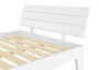 Einzelbett mit Rollrost 120x200 Massivholz Kiefer Bettgestell Futon Bett Holzbett Wei� 60.54-12 W