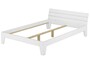 Doppelbett 140x200 Futonbett Bettrahmen Bettgestell Holzbett Massivholz Kiefer Wei� 60.54-14 W oR