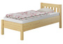 Hohes Holzbett 90x200 Bettrahmen Seniorenbett Einzelbett 60.55-09oR