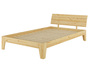 Einzelbett Kieferbett natur Massivholz Bettrahmen Futonbett 120x200 mit Rollrost 60.62-12