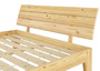 Einzelbett Kieferbett natur Massivholz Bettrahmen Futonbett 120x200 mit Rollrost 60.62-12