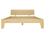 Doppelbett Futonbett 140x200 Massivholzbett Kiefer natur Rollrost Matratze 60.62-14 M