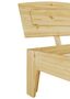 Bettgestell Kiefer natur Massivholzbett Doppelbett 140x200 Futonbett ohne Zubeh�r 60.63-14 oR
