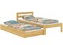 Bettrahmen Einzelbett 80x200 Kieferbett natur Massivholz Futonbett Rollrost 60.64-08 