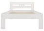 Bettrahmen Einzelbett 80x200 Massivholzbett Kiefer wei� Futonbett Rollrost Matratze 60.64-08 W M