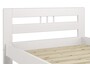 Bettrahmen wei� 90x190 Einzelbett Kinderbett Kiefer massiv Rollrost Matratze 60.64-09-190 W M