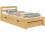 Kinderbett Futonbett Kiefer 90x190 Einzelbett ohne Zubeh�r Massivholz-Bettgestell 60.64-09-190 oR