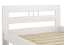 Einzelbett Bettrahmen 90x200 Futonbett Kieferbett wei� Massivholz Rollrost G�stebett 60.64-09WFL