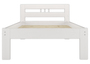 Massivholzbett Kiefer wei� Einzelbett 100x200 Bettrahmen Futonbett Rollrost G�stebett 60.64-10WFL