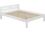 Massivholzbett wei� Kiefer Bettrahmen 120x200 Einzelbett Futonbett mit Rollrost 60.64-12 W