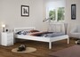 Bettgestell Kiefer massiv wei� Doppelbett 140x200 Franz�sisches Bett ohne Rollrost 60.64-14 W oR