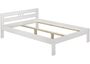 Doppelbett 140x200 Massivholzbett Kiefer wei� Futonbett Rollrost Bettrahmen 60.64-14 W