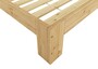 Franz�sisches Bett 140 x 200 cm Holzbett Futonbett Kiefer massiv mit Rollrost 60.67-14 