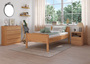Seniorenbett Buche natur extra hoch 100x200 Massivholz-Bettgestell ohne Zubeh�r 60.70-10 oR