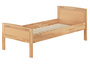 Seniorenbett Einzelbett 100x200 Futonbett Buchebett natur Massivholz Rollrost 60.72-10