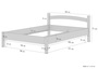 Massivholzbett Buche natur 140x200 Doppelbett Bettgestell Holzbett franz�sisches Bett 60.73-14 oR