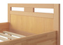 Massivholzbett Seniorenbett Buche natur 100x200 Einzelbett Hohes Bett mit Matratze 60.74-10 M