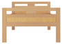 Massivholzbett Seniorenbett Buche natur 100x200 Einzelbett Hohes Bett Komforth�he 60.74-10 oR