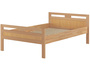 Massivholz Seniorenbett Buche natur 120x200 Einzelbett Hohes Bett mit Rollrost 60.74-12