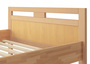 Massivholzbett Seniorenbett Buche natur 120x200 Einzelbett Hohes Bett, Federholzrahmen 60.74-12 FV