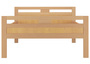 Massivholzbett Seniorenbett Buche natur 120x200 Einzelbett Hohes Bett mit Matratze 60.74-12 M