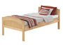 Massivholzbett geschwungenes Seniorenbett Buche natur 90x200 Holzbett Matratze 60.75-09 M