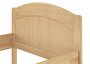 Massivholzbett geschwungenes Seniorenbett Buche natur 90x200 Einzelbett Bettgestell 60.75-09 oR