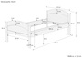 Massivholzbett geschwungenes Seniorenbett Buche natur 100x200 Bettgestell mit Matratze 60.75-10 M
