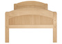 Massivholzbett geschwungenes Seniorenbett Buche natur 100x200 Bettgestell mit Matratze 60.75-10 M