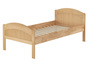 Massivholzbett geschwungenes Seniorenbett Buche natur 100x200 Bettgestell mit Matratze 60.75-10 M