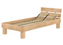 Einzelbett �berl�nge 90x220 Buche Massivholz natur Futonbett Federholzrahmen Matratze 60.80-09-220FVM