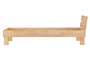 Einzelbett Buche-Bettgestell natur 90x200 Massivholzbett Holzbett Bettrahmen ohne Zubeh�r 60.80-09 oR