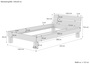 Bett Holzbett �berl�nge Buche massiv 120x220 cm, mit Rollrost und Matratze 60.80-12-220 M 