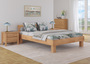 Doppelbett Futonbett 140x200 Massivholz-Bettgestell Buche natur ohne Zubeh�r 60.80-14 oR