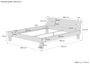 Doppelbett �berl�nge Kingsize 180x220 Buchebett Massivholz natur mit Rollrost 60.80-18-220 