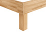 Hohes stabiles Massivholzbett Einzelbett Buche 100x200 Seniorenbett inkl. Rollrost 60.81-10