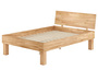 Doppelbett f�r XXL-Gewicht Buche 140x220 hohes Massivholzbett Seniorenbett mit Rollrost Matratze 60.81-14-220M