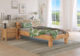 Einzelbett in �berl�nge 90x220 Buche Massivholzbett Bettrahmen Singlebett Rollrost 60.86-09-220