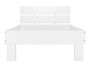 Massivholzbett in �berl�nge 90x220 Buche waschwei� mit gutem Lattenrost 60.86-09-220 W FS