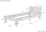 Massivholzbett in �berl�nge 90x220 Buche waschwei� mit gutem Lattenrost 60.86-09-220 W FS